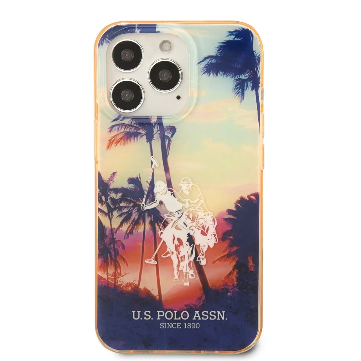 iPhone 14 Pro Max Renkli Ağaç Baskılı Kılıf - U.S. Polo Assn.