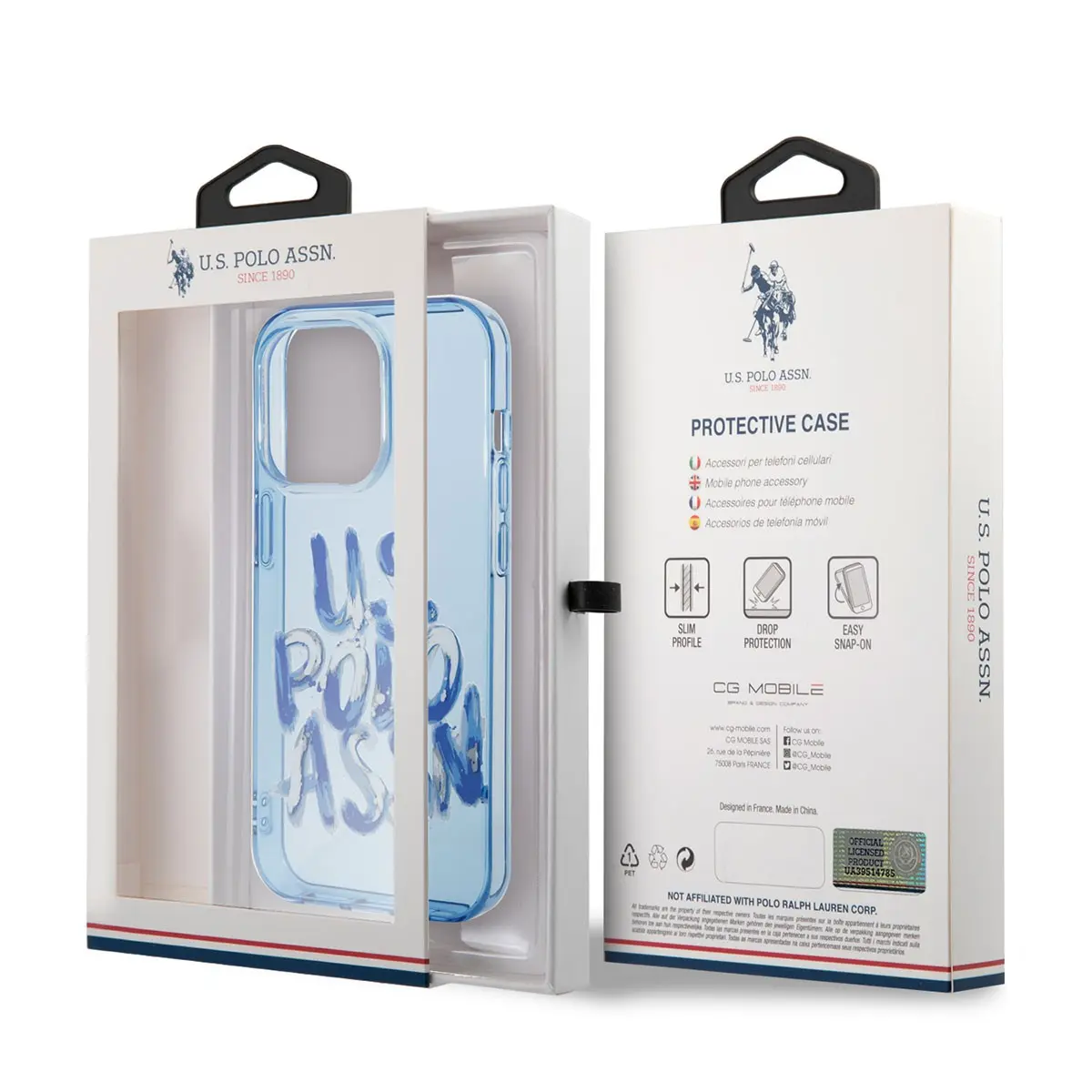 iPhone 14 Pro Max Renkli Grafiti Baskılı Kılıf - U.S. Polo Assn.
