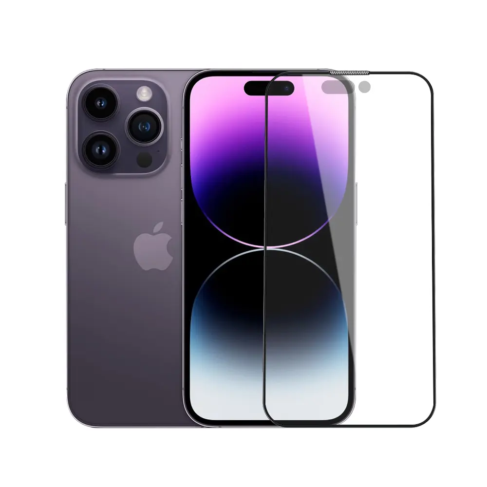 iPhone 14 Pro Max Mat Temperli Cam Ekran Koruyucu - Wiwu iVista