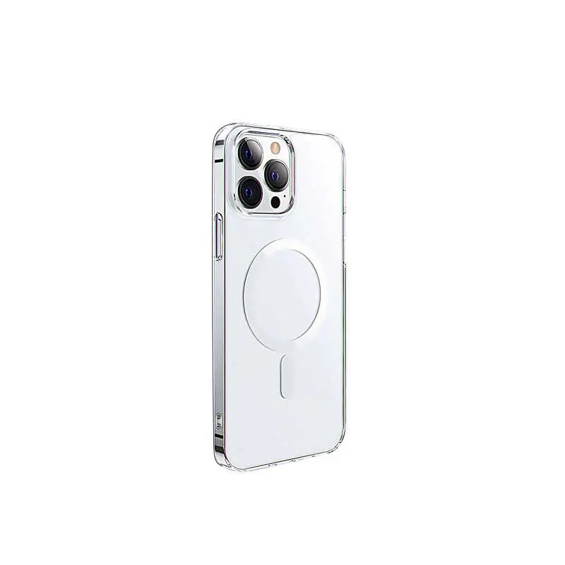 iPhone 14 Pro Max MagSafe Uyumlu Şeffaf Silikon Kılıf - Wiwu