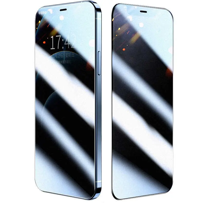 iPhone 14 Gizlilik Filtreli Temperli Cam Ekran Koruyucu - Zore Rika