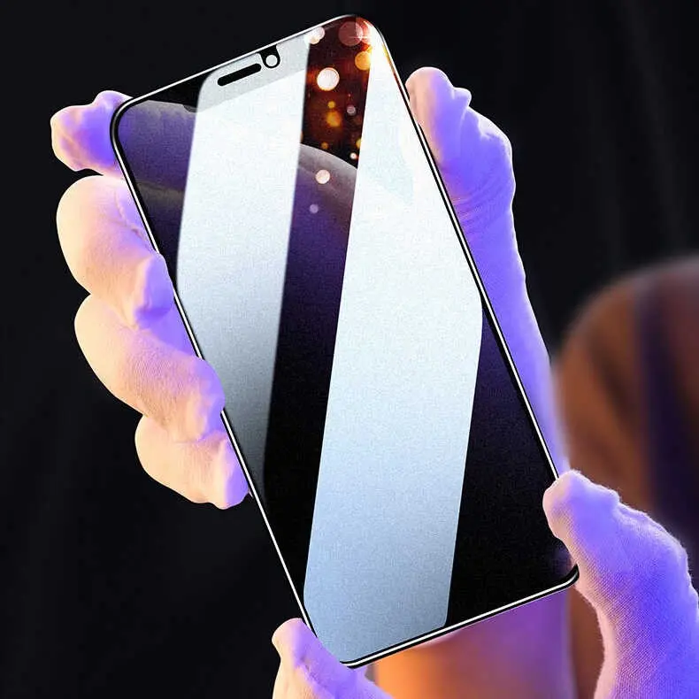iPhone 14 Gizlilik Filtreli Temperli Cam Ekran Koruyucu - Zore Rika