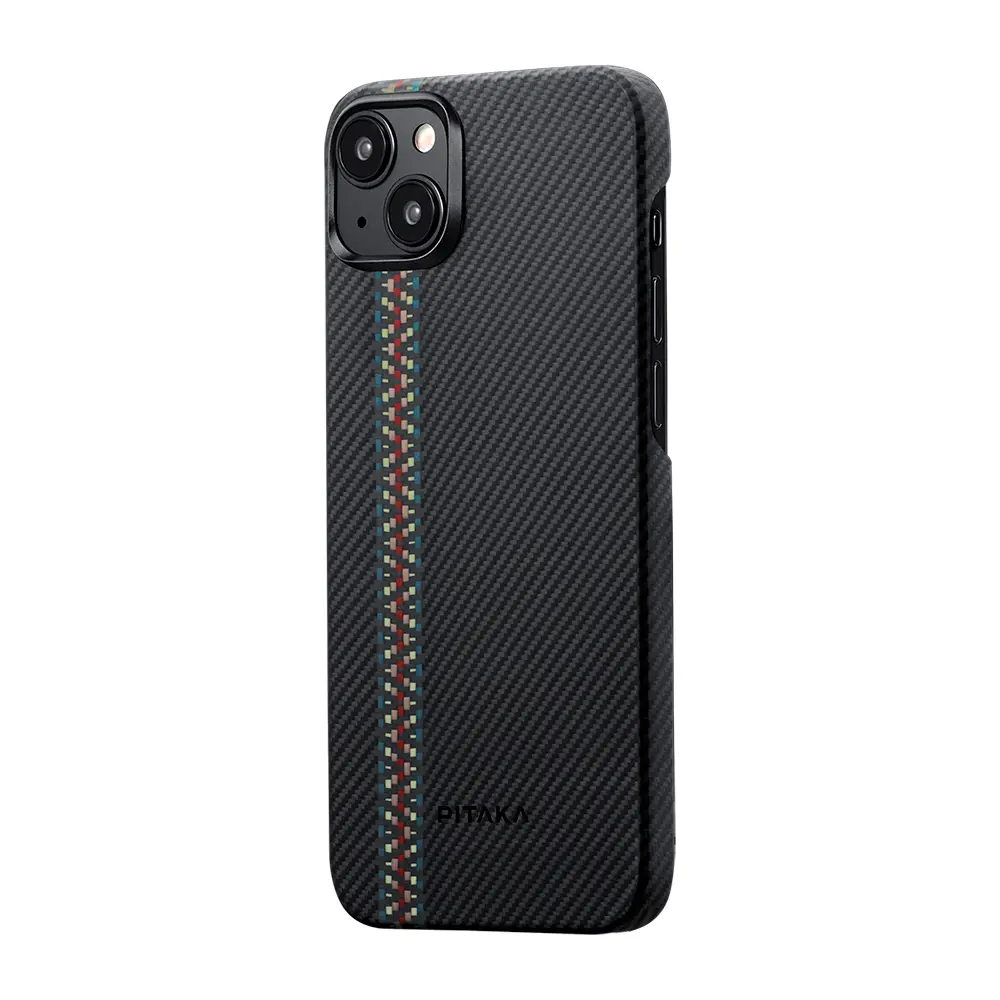 iPhone 15 MagSafe Uyumlu Aramid Fiber Kılıf - Pitaka Tactile Woven Orchestra Rhapsody