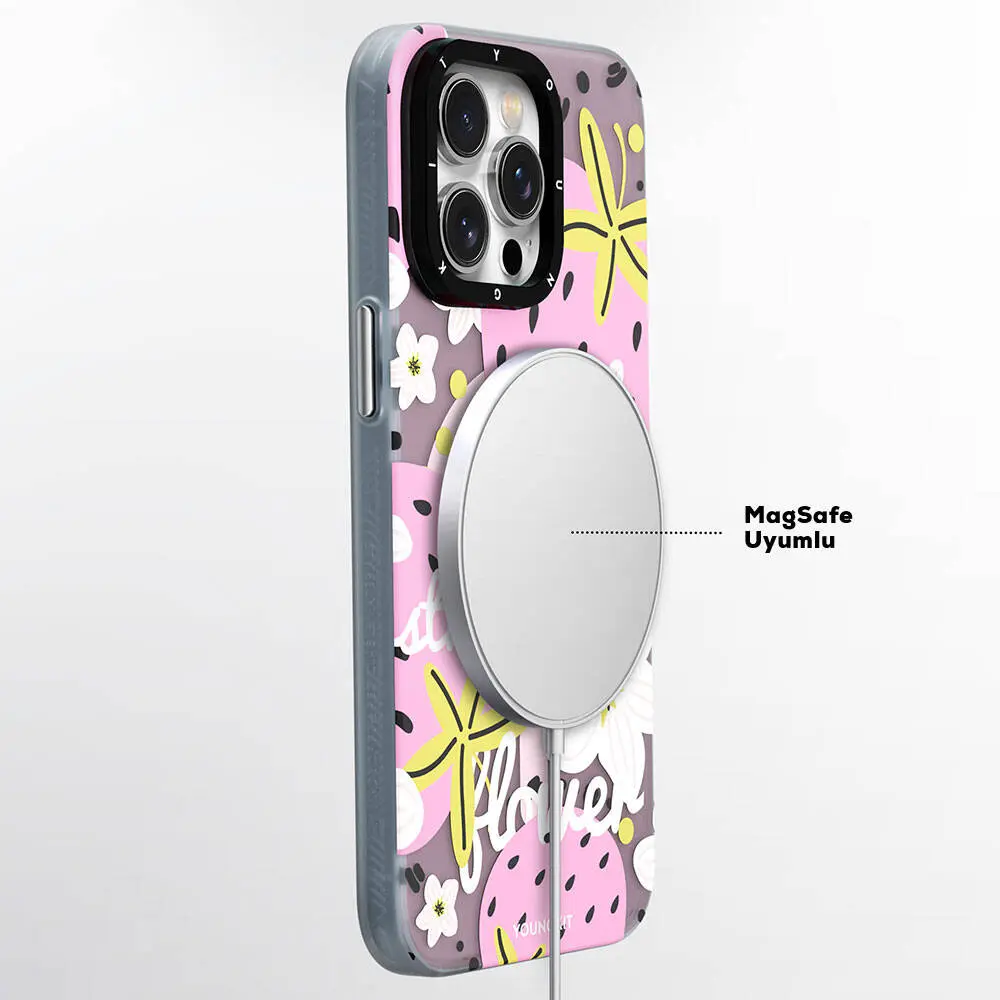 iPhone 15 MagSafe Uyumlu Yaz Meyvesi Desenli Kılıf - Youngkit Fruity Flavour