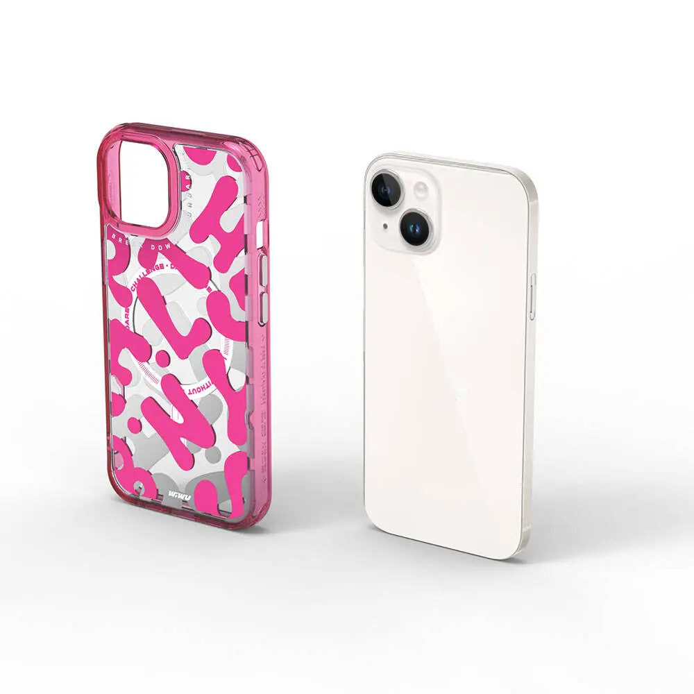 iPhone 15 MagSafe Uyumlu Boya Desenli Kılıf - Wiwu Fluorescent G Serisi