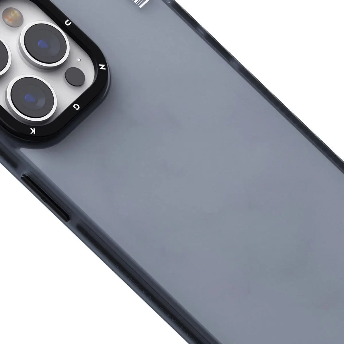 iPhone 15 Buzlu Mat Şeffaf Kılıf - Youngkit Colored Sand