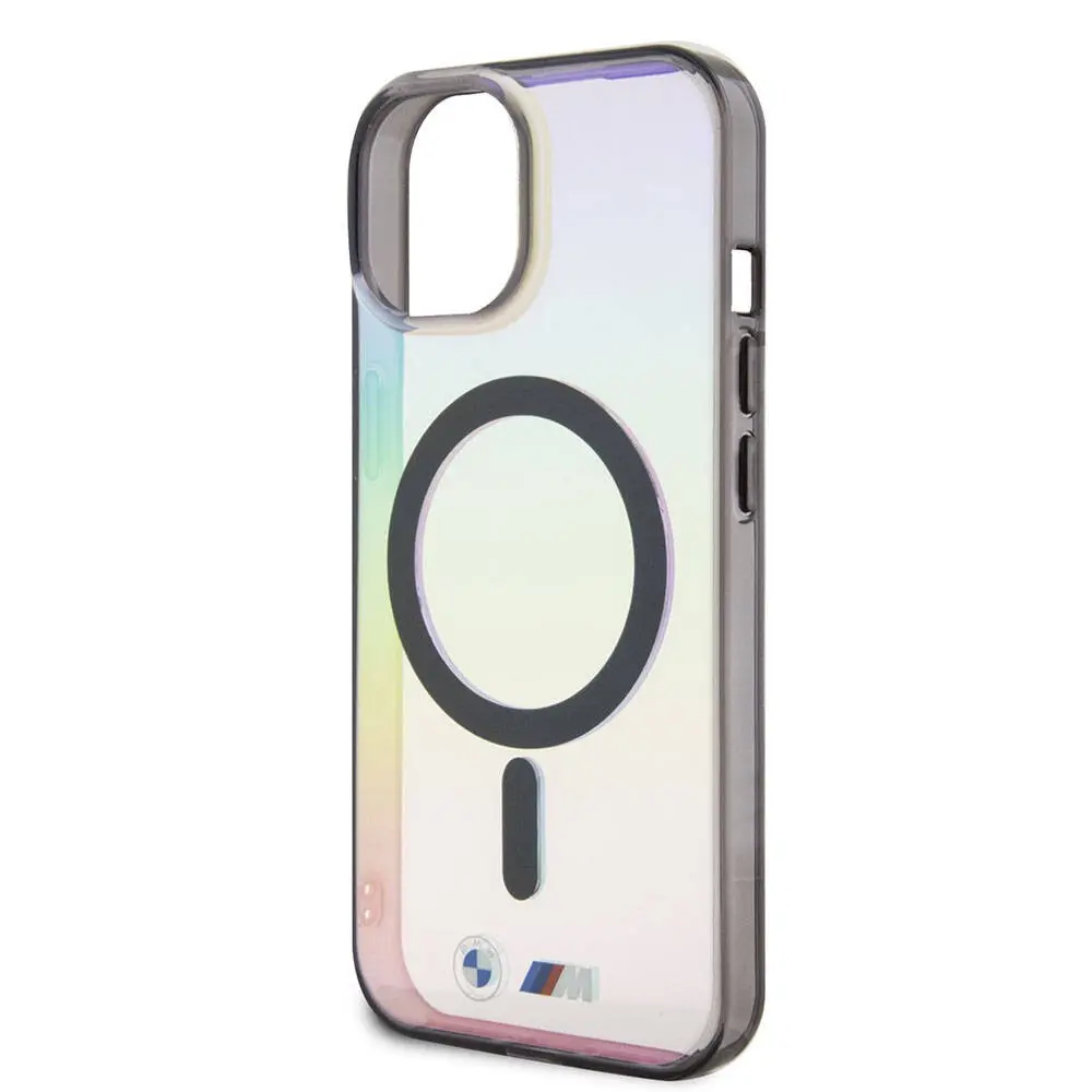 iPhone 15 MagSafe Uyumlu Şeffaf Kılıf - BMW Iridescent Lisanslı