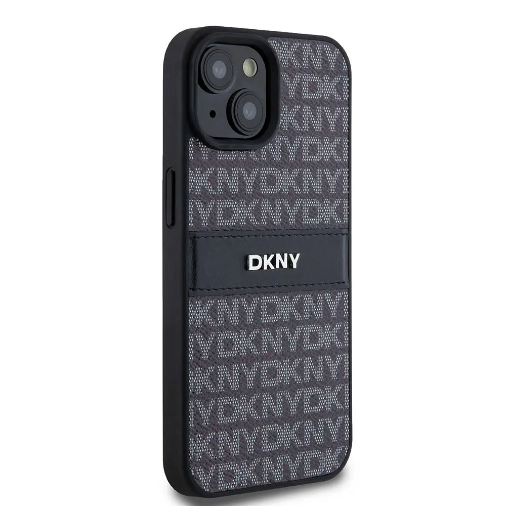 iPhone 15 Kabartmalı Desenli Kılıf - DKNY Lisanslı