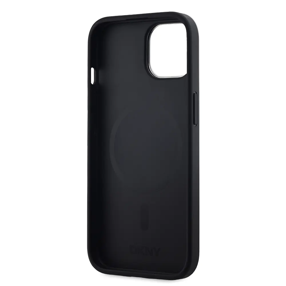 iPhone 15 MagSafe Uyumlu 3D Grid Desenli Kılıf - DKNY Lisanslı