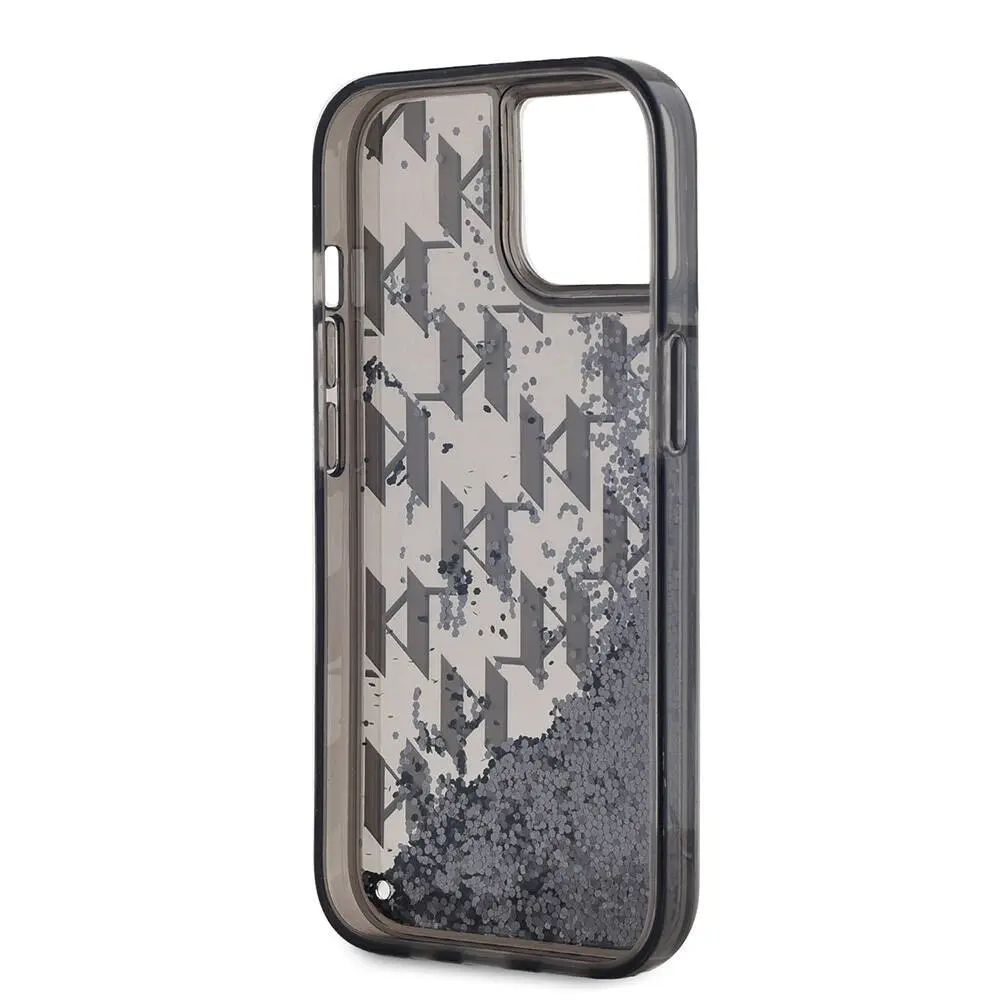 iPhone 15 Simli KL Yazılı Monogram Gradient Kılıf - Karl Lagerfeld