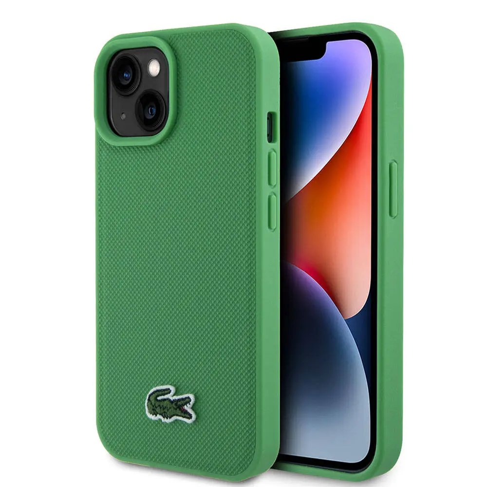 iPhone 15 PU Pike Desenli Lisanslı Kılıf - Lacoste
