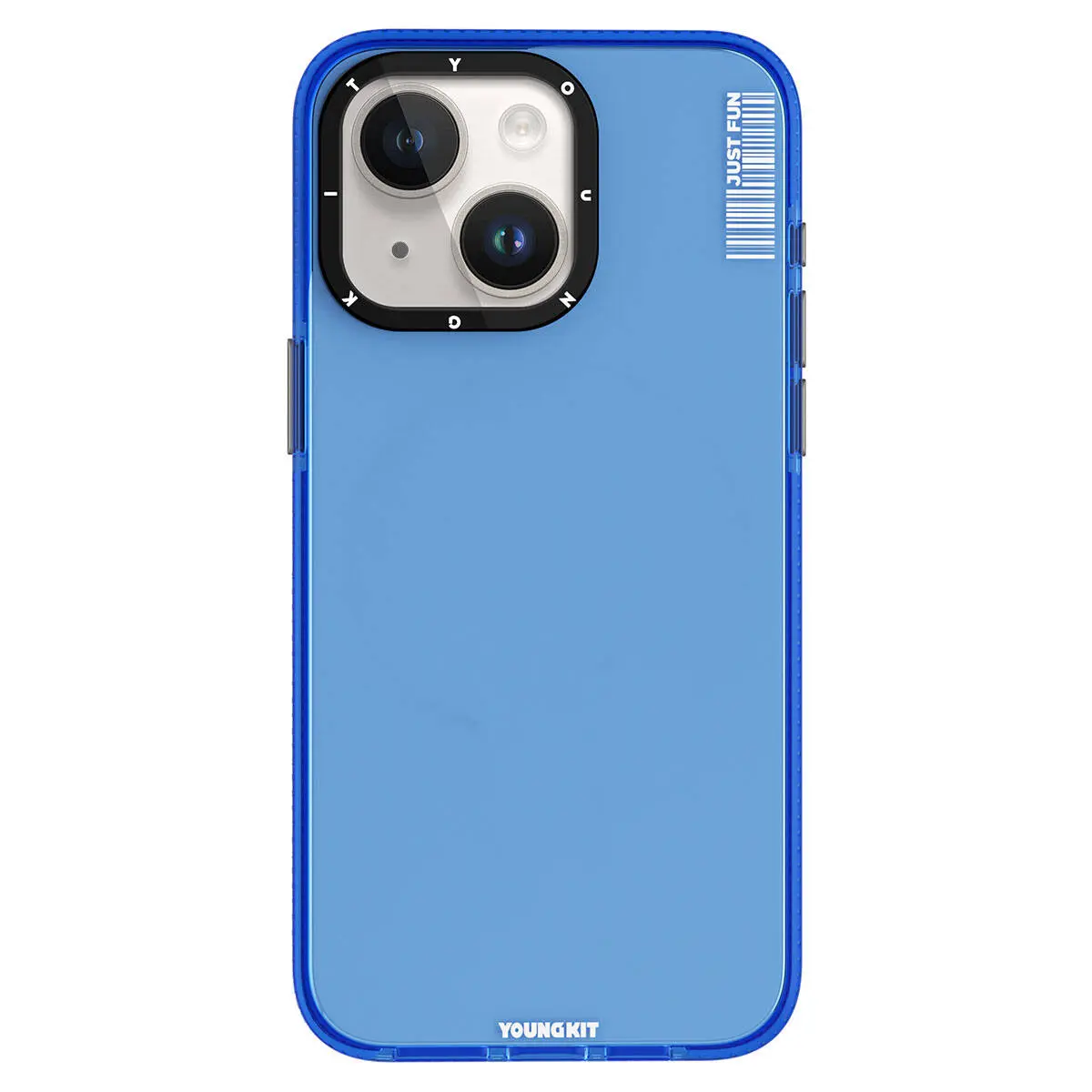 iPhone 15 Şeffaf Arka Yüzeyli Koruyucu Kılıf - YoungKit Crystal Color