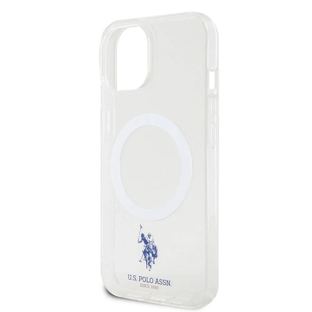 iPhone 15 MagSafe Uyumlu Şeffaf Kılıf - U.S. Polo Assn. Lisanslı