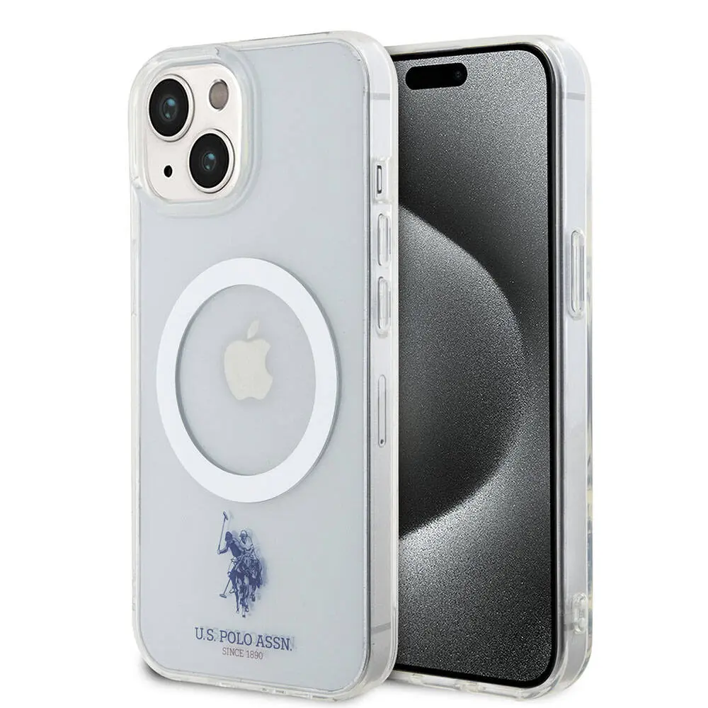 iPhone 15 MagSafe Uyumlu Şeffaf Kılıf - U.S. Polo Assn. Lisanslı