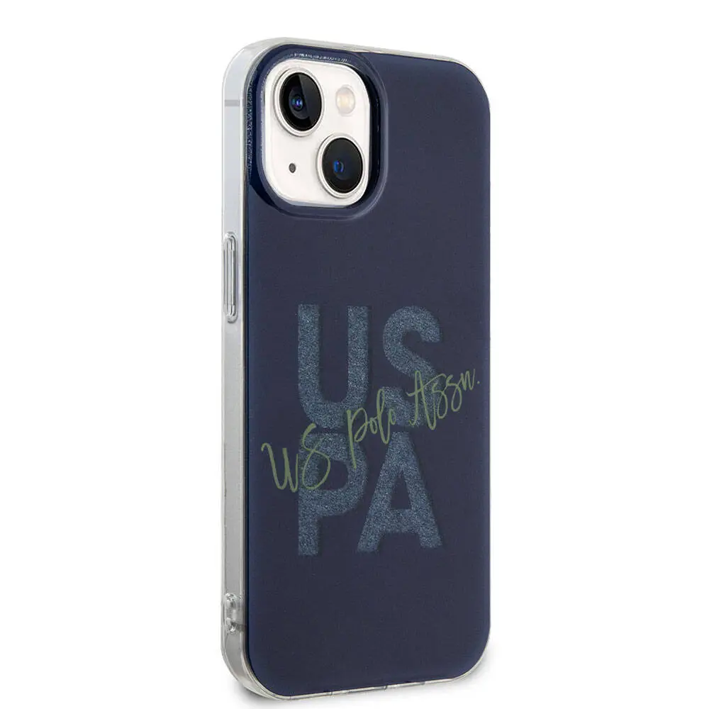 iPhone 15 Simli Parlak Alfabe Tasarım Kılıf - U.S. Polo Assn. Lisanslı
