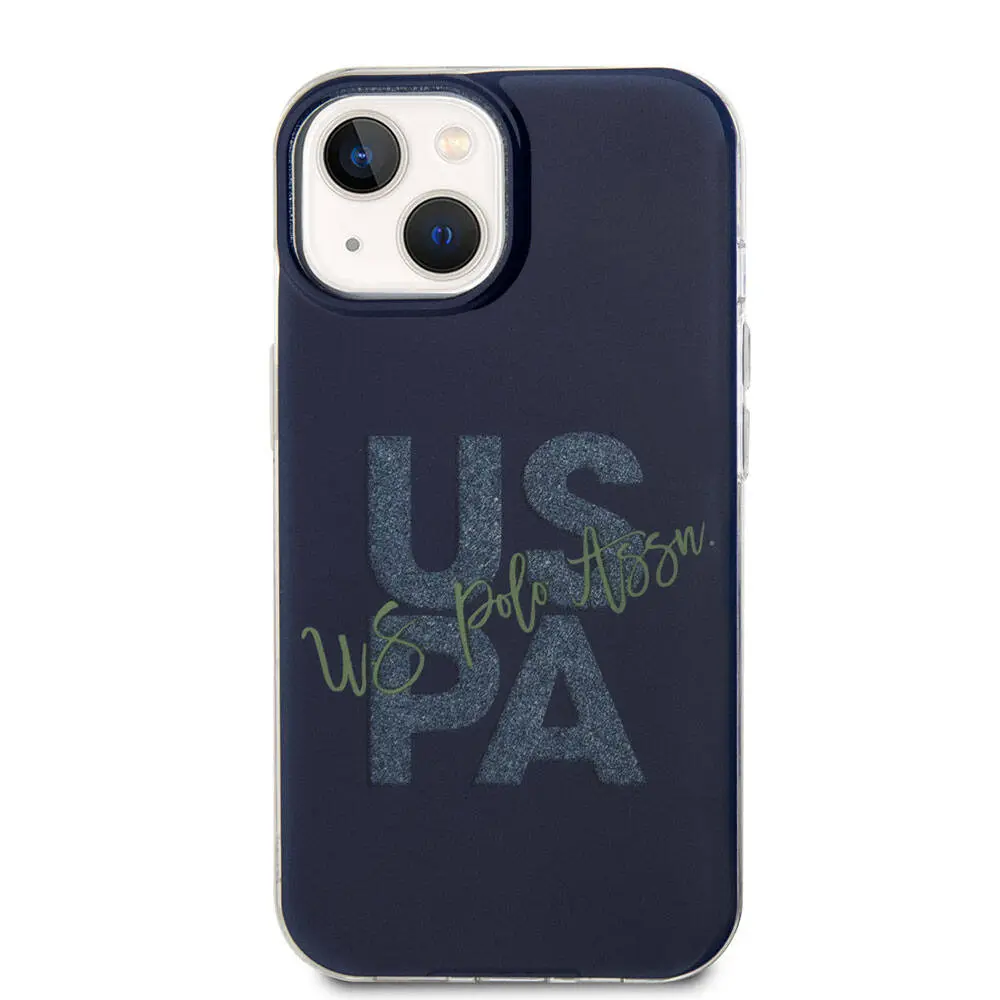 iPhone 15 Simli Parlak Alfabe Tasarım Kılıf - U.S. Polo Assn. Lisanslı
