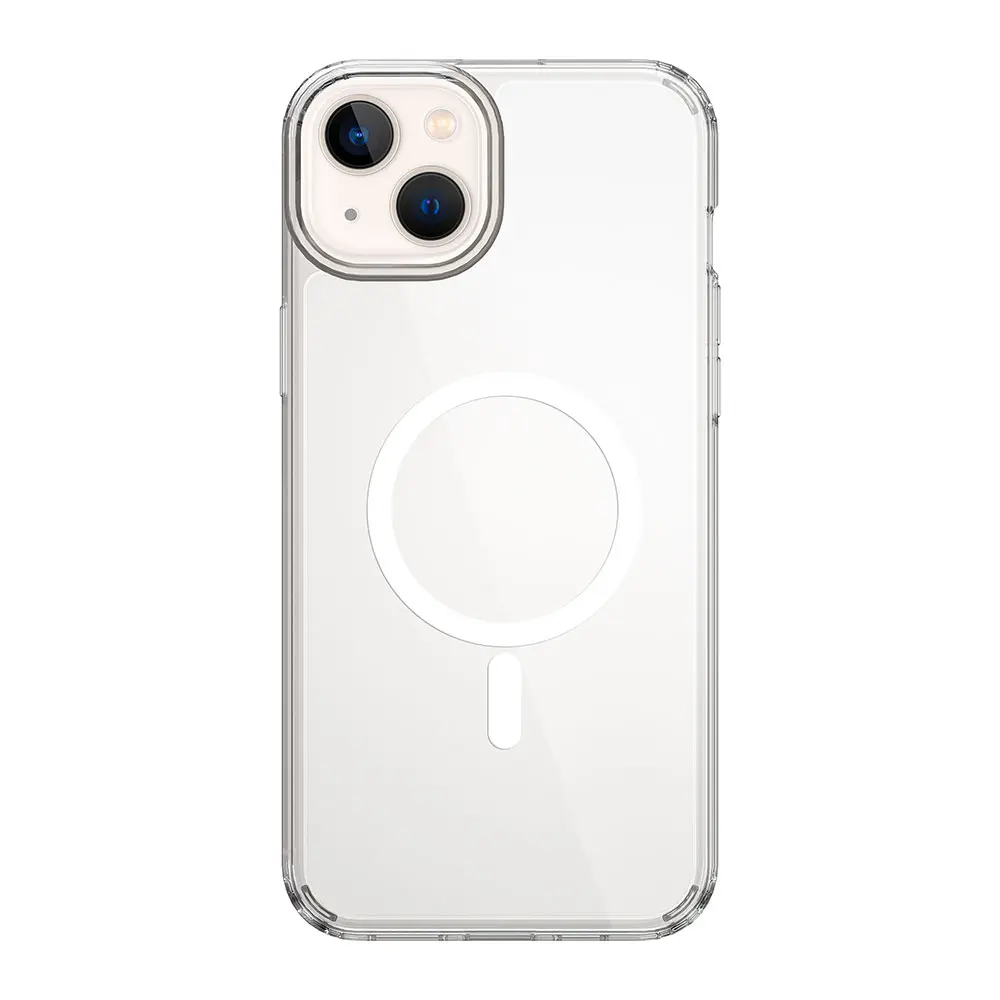 iPhone 15 Manyetik Şeffaf Sert PC Kılıf - Wiwu Magnetic Crystal