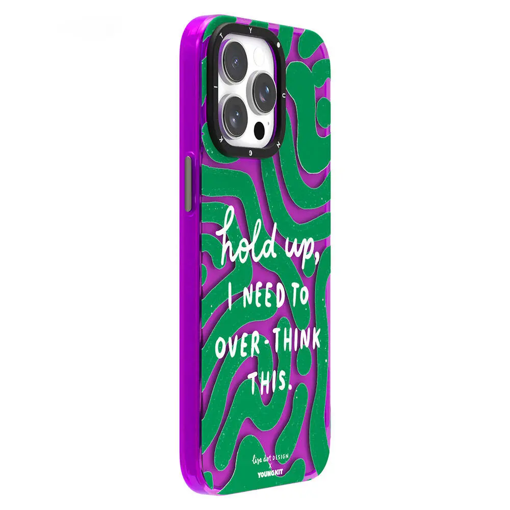 iPhone 15 Yazı Desenli Kılıf - Youngkit Mindfulness Serisi