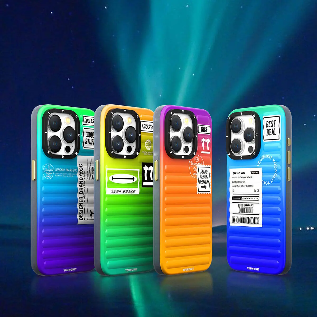 iPhone 15 Renk Geçişli Kılıf - YoungKit The Secret Color