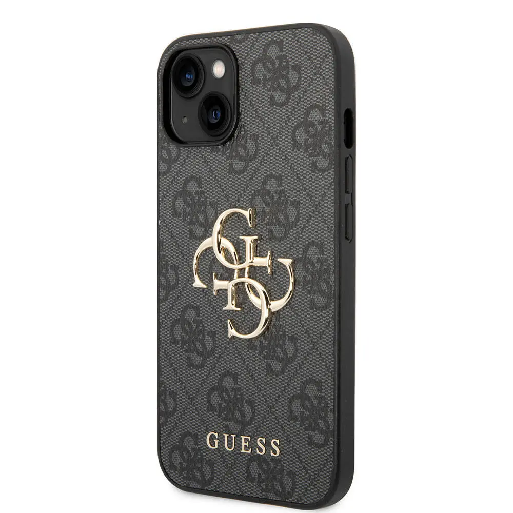 iPhone 15 Plus PU Deri Kılıf, 4G Metal Logolu - Guess