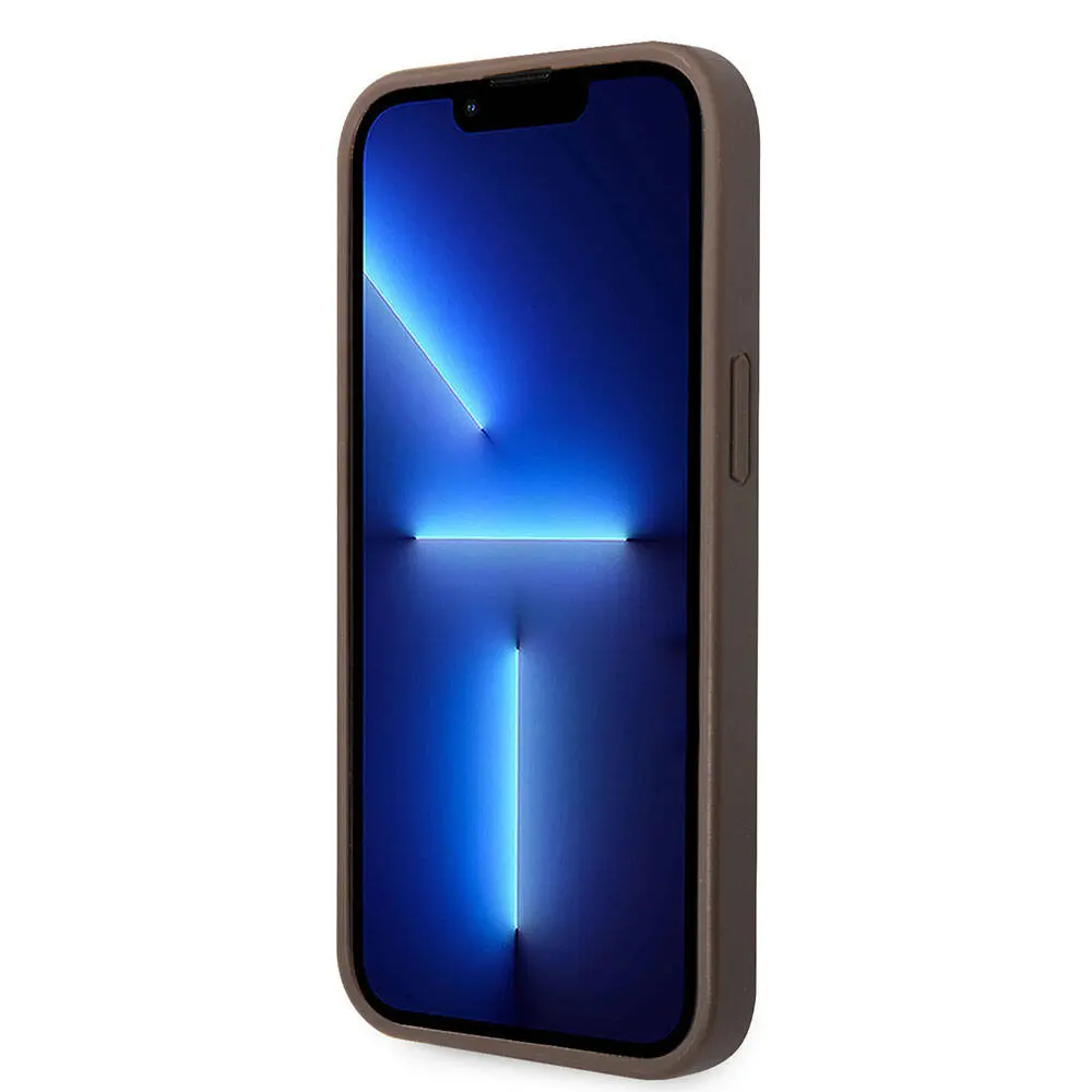 iPhone 15 Plus PU Deri Kılıf, 4G Metal Logolu - Guess
