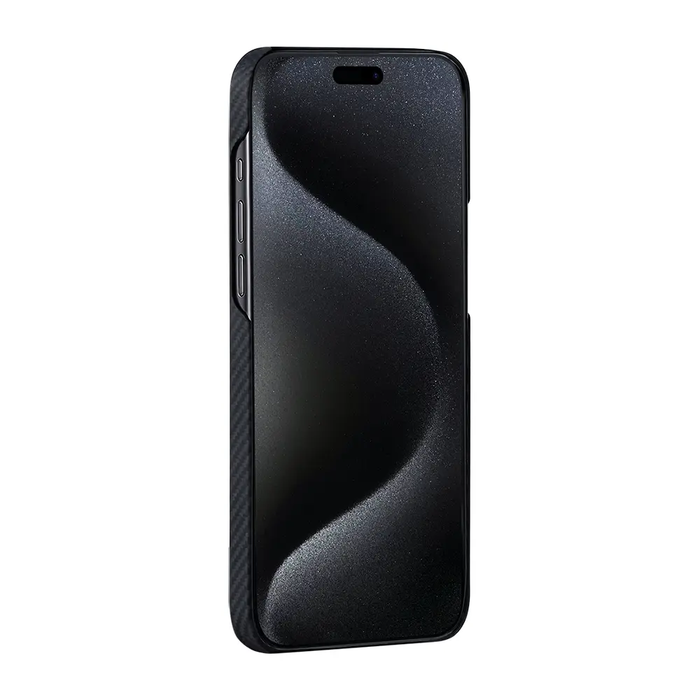 iPhone 15 Plus MagSafe Uyumlu Aramid Fiber Kılıf - Pitaka Tactile Woven Orchestra Rhapsody