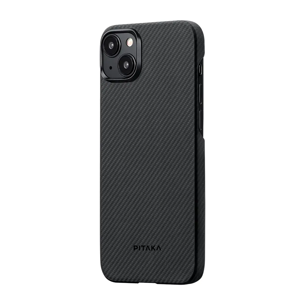 iPhone 15 Plus MagSafe Uyumlu Aramid Fiber Kılıf - Pitaka Ultra-Slim Classic