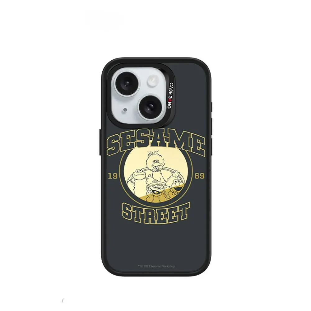 iPhone 15 Plus MagSafe Uyumlu Mıknatıslı Arka Panel - Casebang Sesame Street