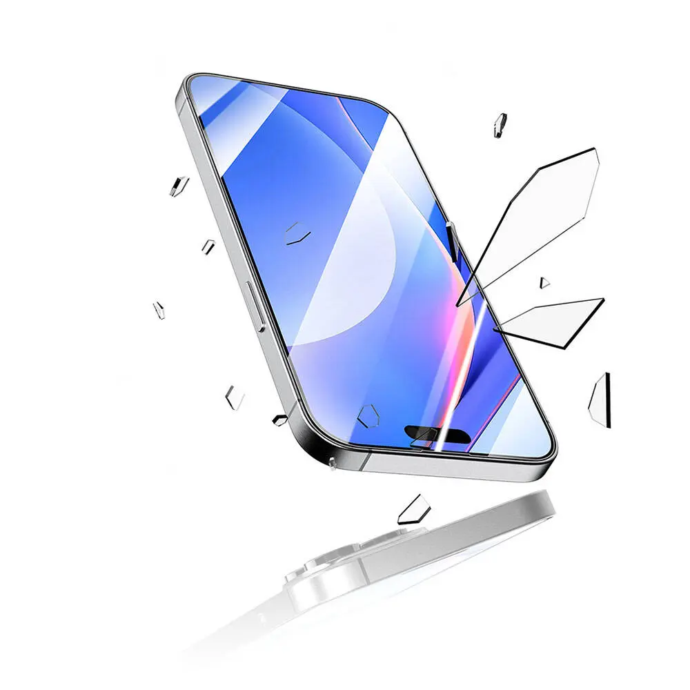 iPhone 15 Plus 3D HD Tam Kaplama Temperli Cam Ekran Koruyucu - Recci RSP-A03SD