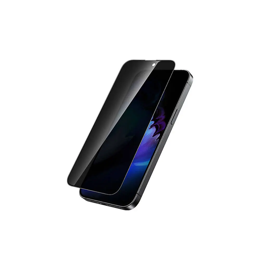 iPhone 15 Plus 3D Gizlilik Temperli Cam Ekran Koruyucu - Recci RSP-A07SP