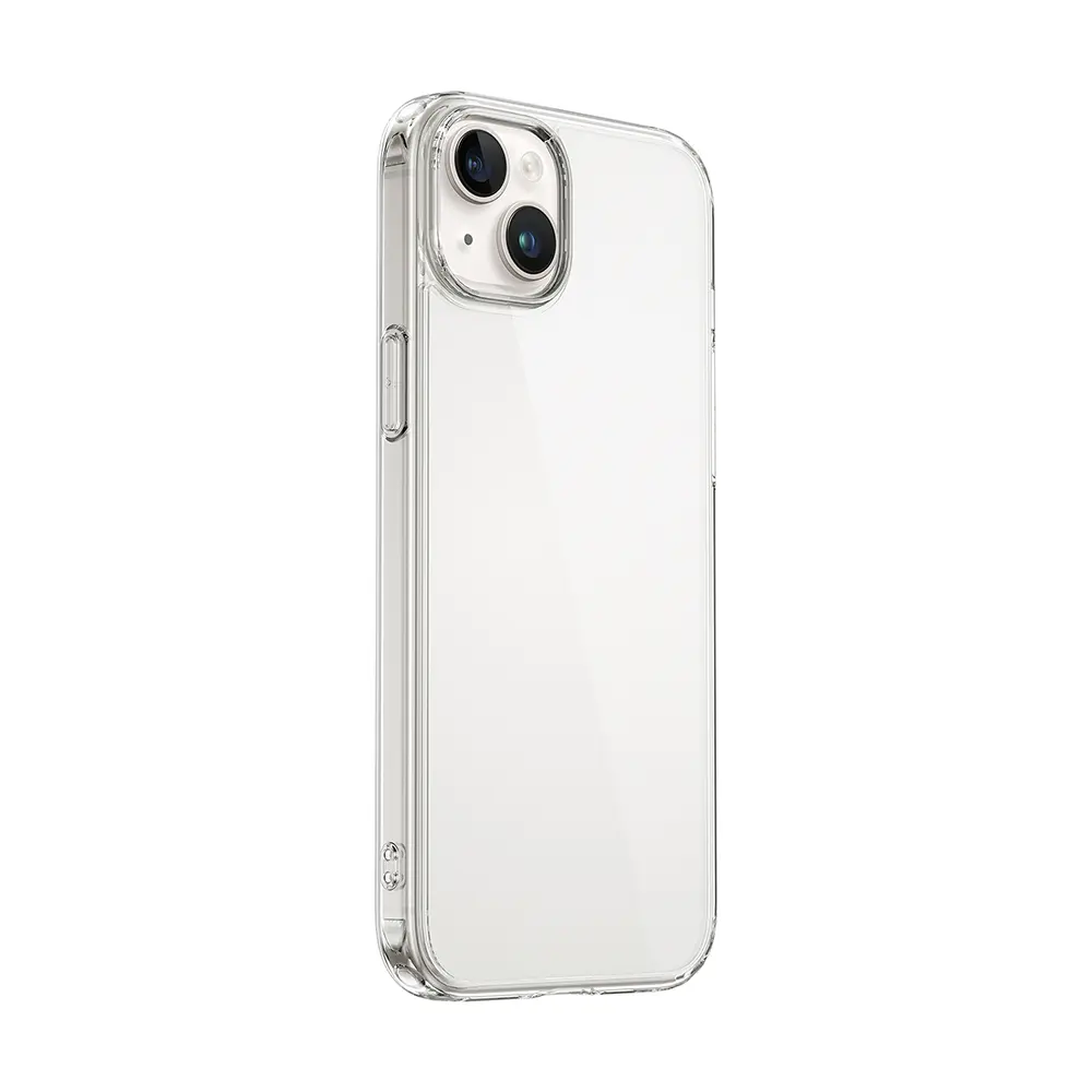 iPhone 15 Plus Şeffaf Kılıf, Ekran ve Kamera Koruyucu 3'ü 1 Arada Set - Wiwu Wi-IP001