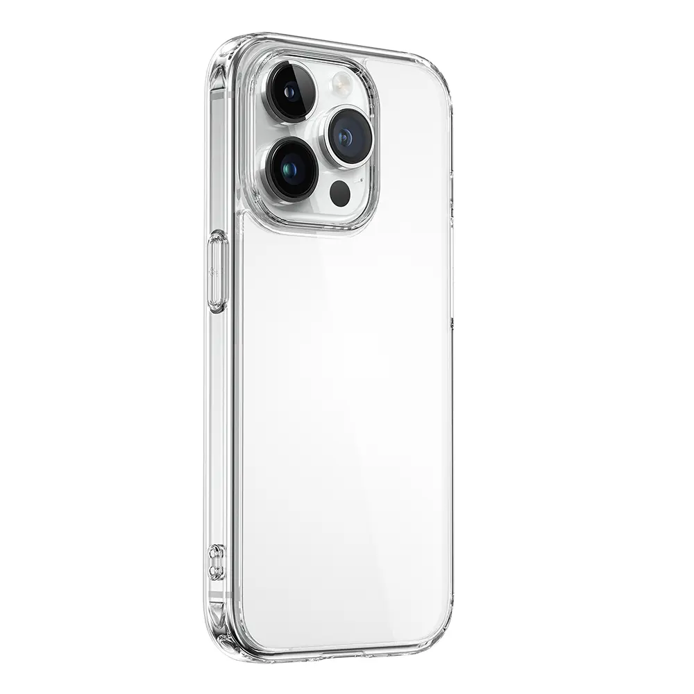 iPhone 15 Pro Şeffaf Kılıf, Ekran ve Kamera Koruyucu 3'ü 1 Arada Set - Wiwu Wi-IP001
