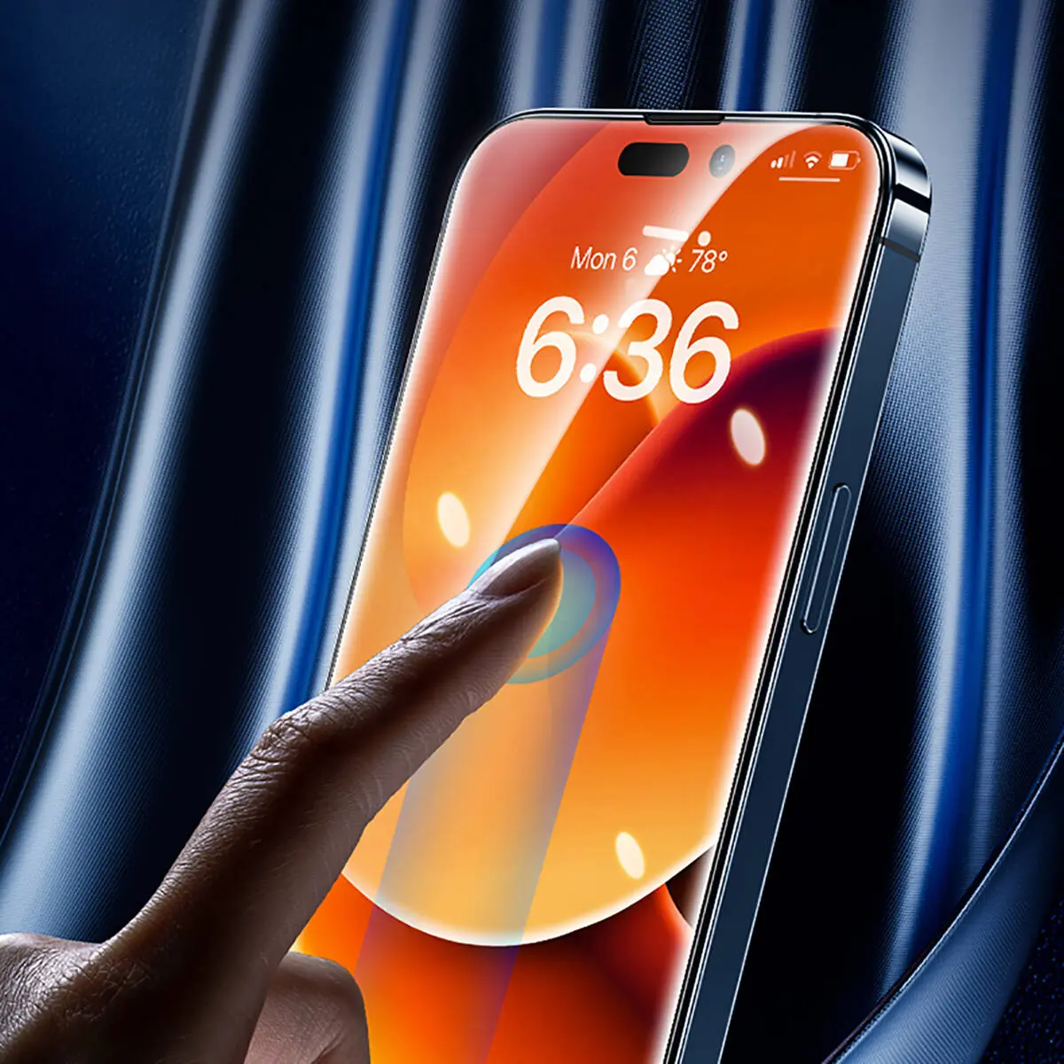 iPhone 15 Pro Tam Kaplamalı Kavisli Kenar Ekran Koruyucu - Benks Air Shield 10 Adet