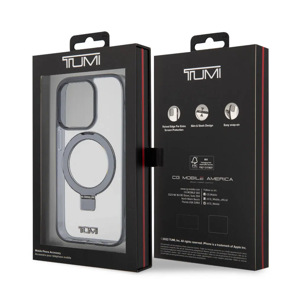 iPhone 15 Pro MagSafe Uyumlu Ring Standlı Silikon Kılıf - TUMI
