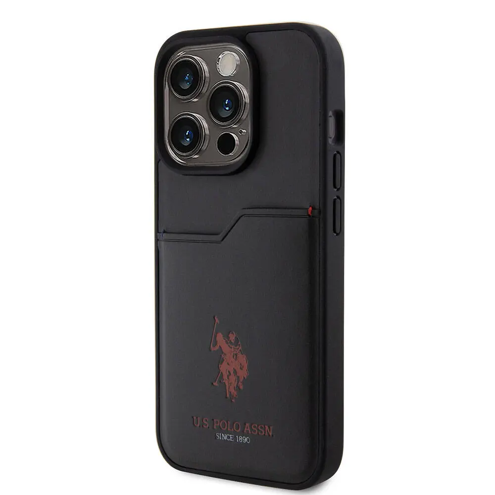 iPhone 15 Pro Kartlıklı PU Kılıf - U.S. Polo Assn. Lisanslı