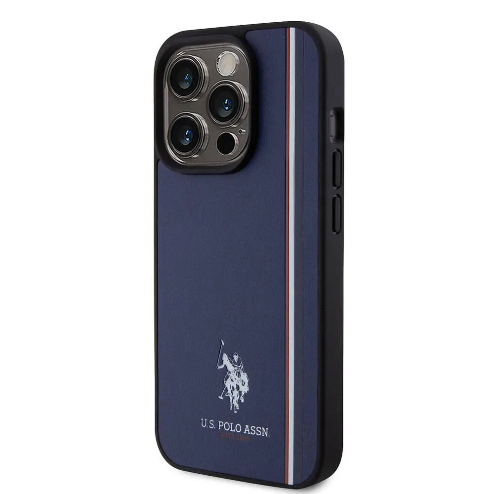 iPhone 15 Pro Üç Renk Şerit Tasarımlı Kılıf - U.S. Polo Assn.