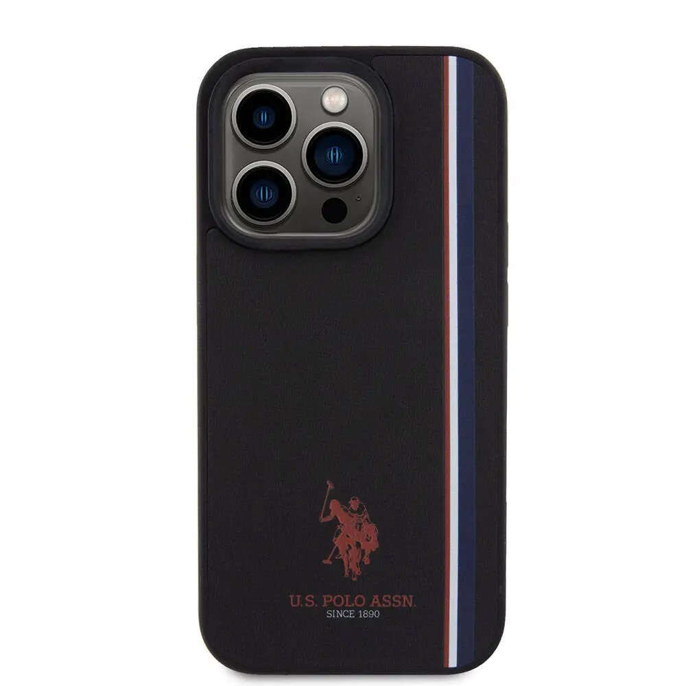 iPhone 15 Pro Üç Renk Şerit Tasarımlı Kılıf - U.S. Polo Assn.