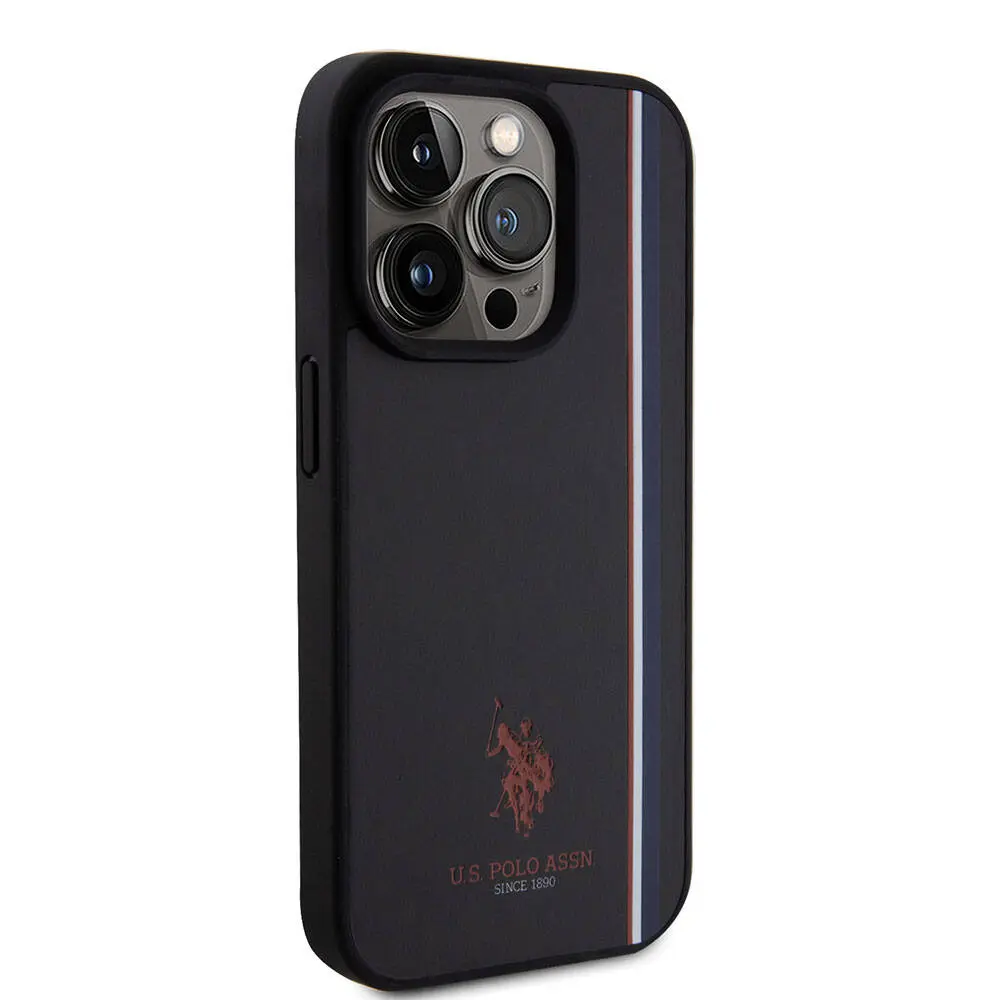 iPhone 15 Pro Üç Renk Şerit Tasarımlı Kılıf - U.S. Polo Assn.