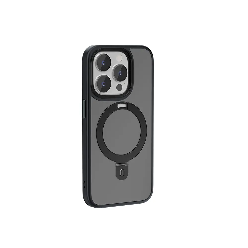iPhone 15 Pro MagSafe Uyumlu Mat Standlı Kılıf - Wiwu ZMM-010