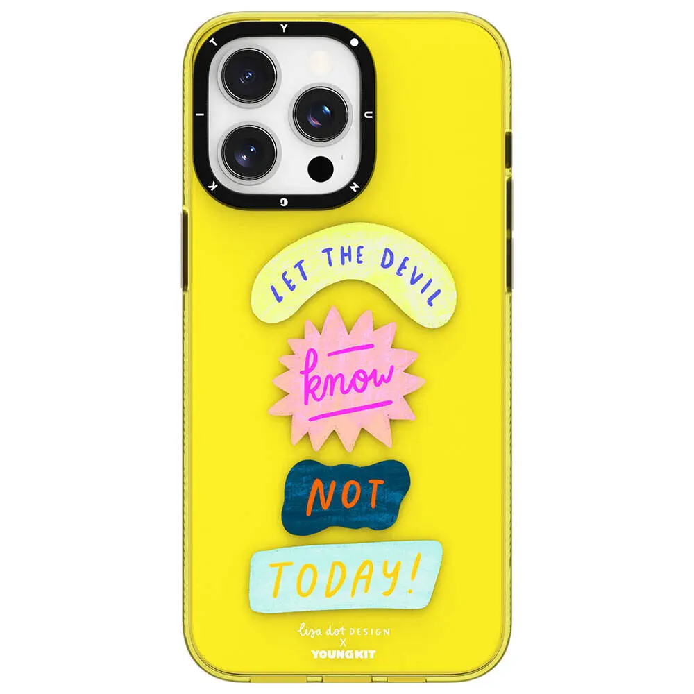 iPhone 15 Pro Yazı Desenli Kılıf - Youngkit Mindfulness Serisi