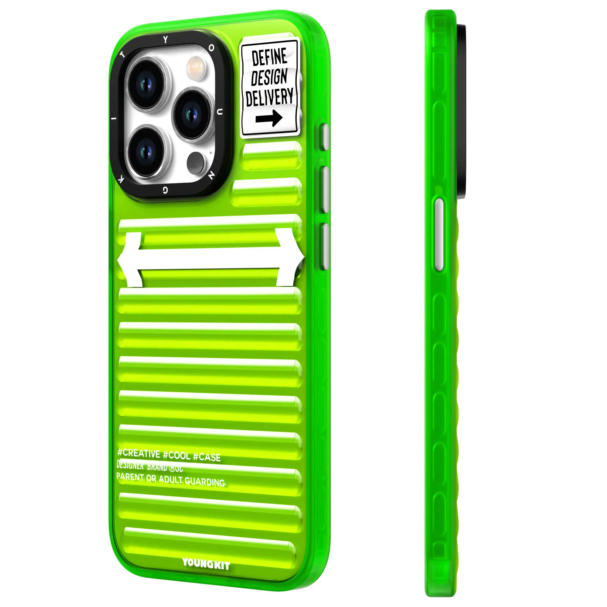iPhone 15 Pro Kılıf YoungKit Luggage FireFly Serisi