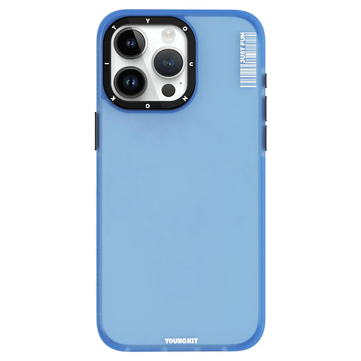 iPhone 15 Pro Şeffaf Buzlu Mat Kılıf - Youngkit Colored Sand