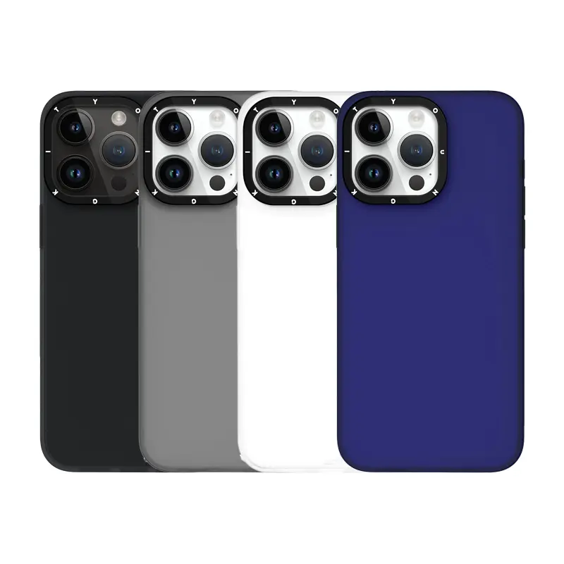 iPhone 15 Pro Şeffaf Buzlu Mat Kılıf - Youngkit Hidden Sand