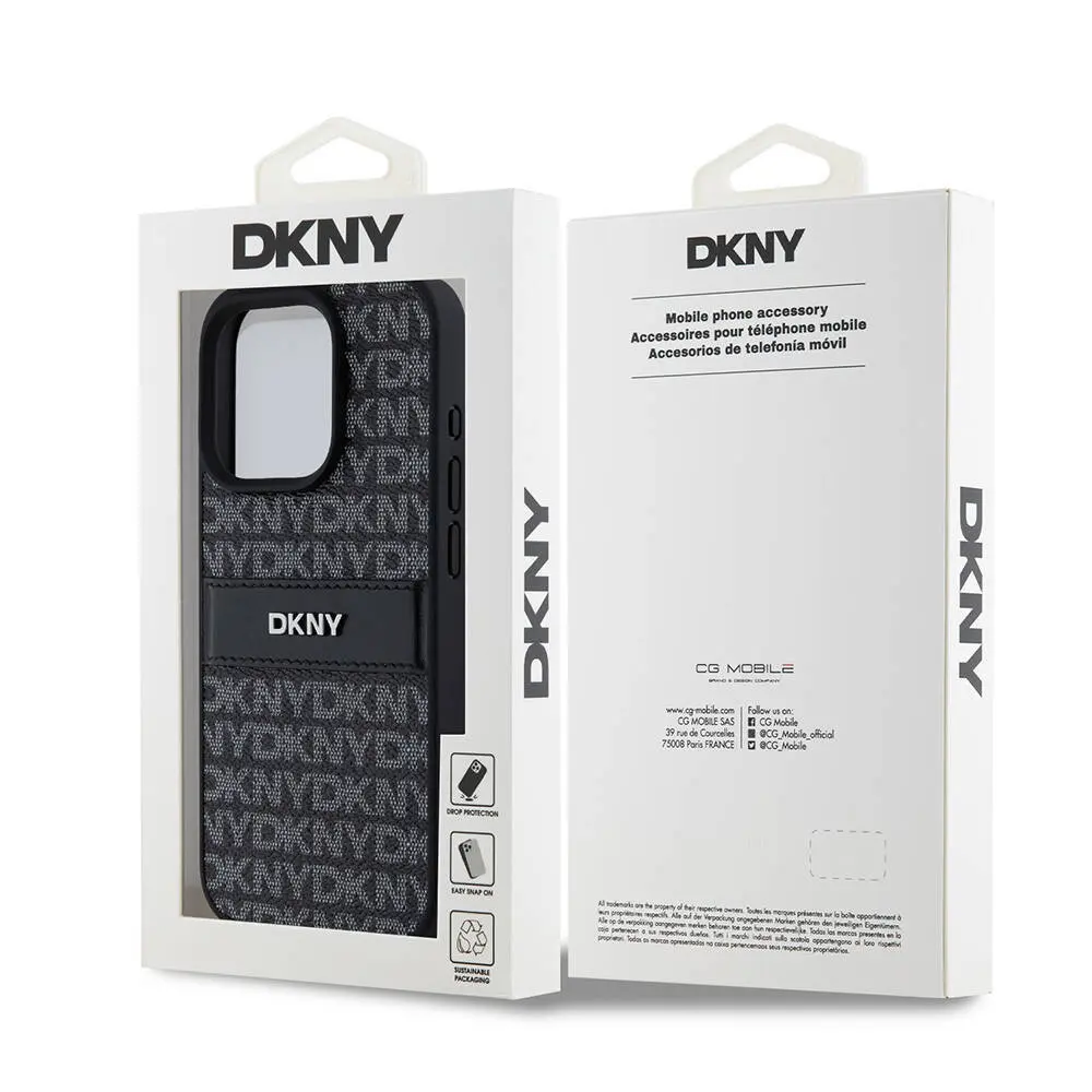 iPhone 15 Pro 3D Yazılı Desenli Kılıf - DKNY Lisanslı