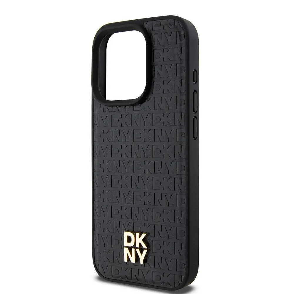 iPhone 15 Pro MagSafe Uyumlu 3D Yazılı Kılıf - DKNY Repeat Pattern
