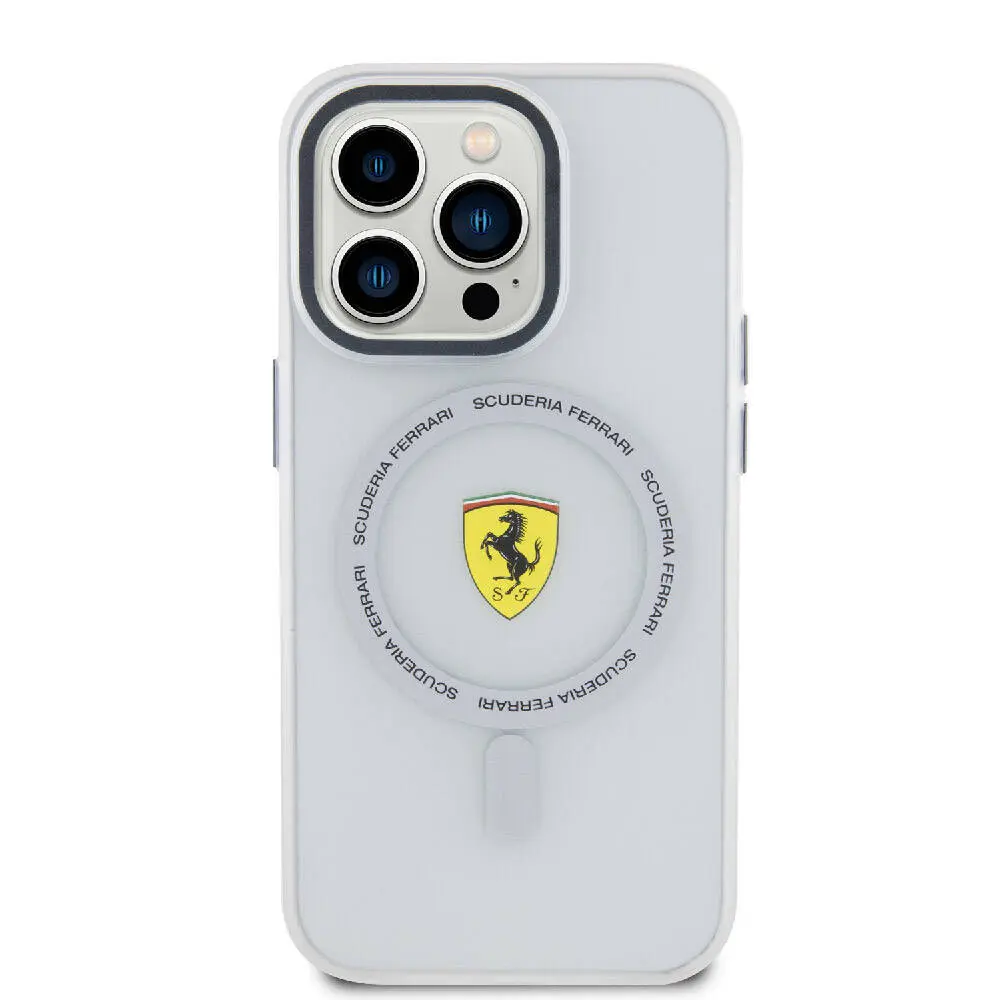 iPhone 15 Pro MagSafe Uyumlu Ferrari Lisanslı Kılıf - SF Ring