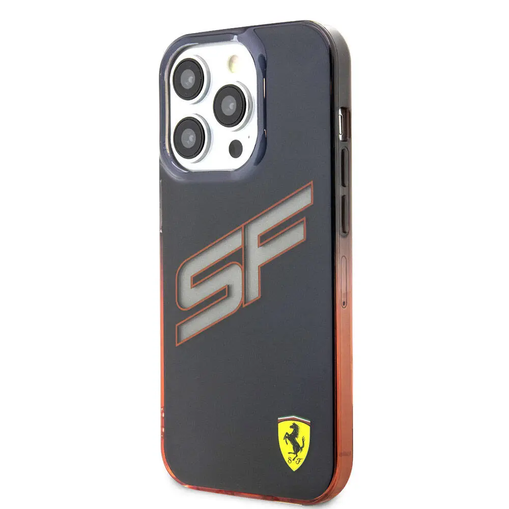 iPhone 15 Pro Şeffaf Kılıf, Renk Geçişli Kenarlı - Ferrari Lisanslı