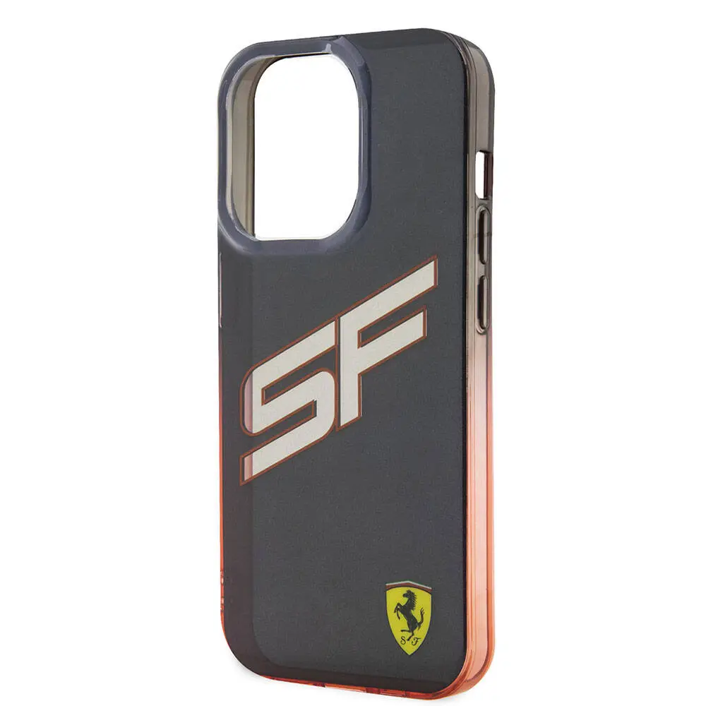 iPhone 15 Pro Şeffaf Kılıf, Renk Geçişli Kenarlı - Ferrari Lisanslı