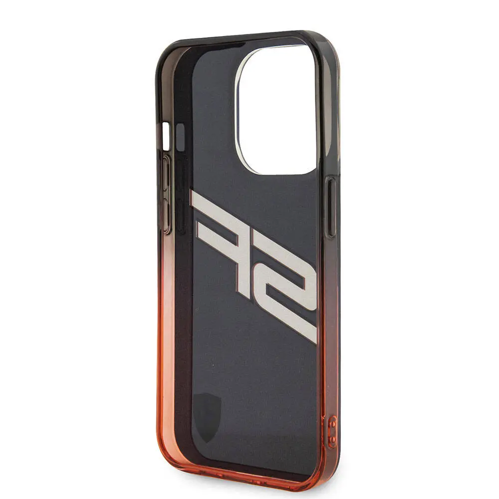 iPhone 15 Pro Şeffaf Kılıf, Renk Geçişli Kenarlı - Ferrari Lisanslı