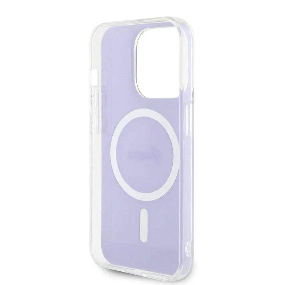 iPhone 15 Pro MagSafe Uyumlu Kılıf - Guess Iridescent Logolu